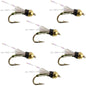Beadhead Olive 3 Dollar Dip Serendipity Nymph - 6 Flies Size 16