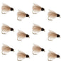 LaFontaine Tan Deep Sparkle Caddis Pupa - 1 Dozen Flies Hook Size 16