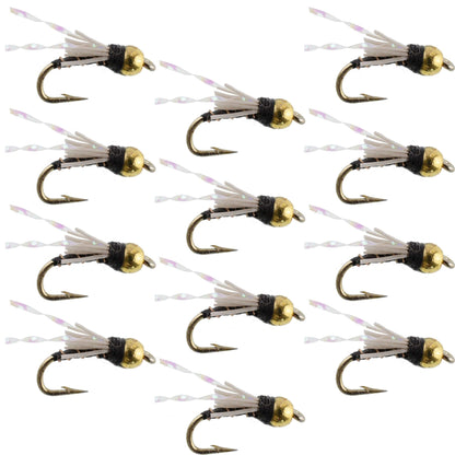 Beadhead Black 3 Dollar Dip Serendipity Nymph - 1 Dozen Flies Size 18
