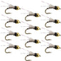 Beadhead Black 3 Dollar Dip Serendipity Nymph - 1 Dozen Flies Size 18