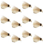 Bead Head LaFontaine Tan Deep Sparkle Caddis Pupa - 12 Flies Size 18