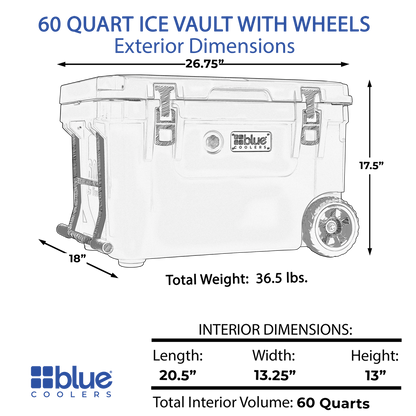 60-Quart Ice Vault Cooler – Limited Edition Green w/ Camo Topper