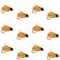 LaFontaine Amber Deep Sparkle Caddis Pupa - 1 Dozen Flies Hook Size 14