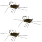 3 Pack Pat's Rubber Legs Tungsten Jigged Dark Olive Euro Nymph Size 6