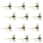 Adams Female Classic Dry Fly - 1 Dozen Flies - Hook Size 14