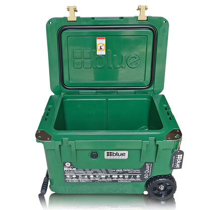 60-Quart Ice Vault Cooler – Limited Edition Green w/ Camo Topper
