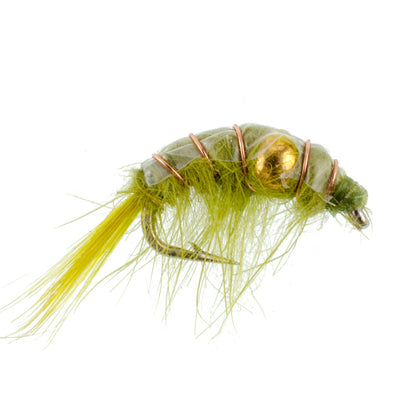 Beaded Shrimp Scud Assortment - 9 Flies - Size 16 - Tailwater Lake Fly