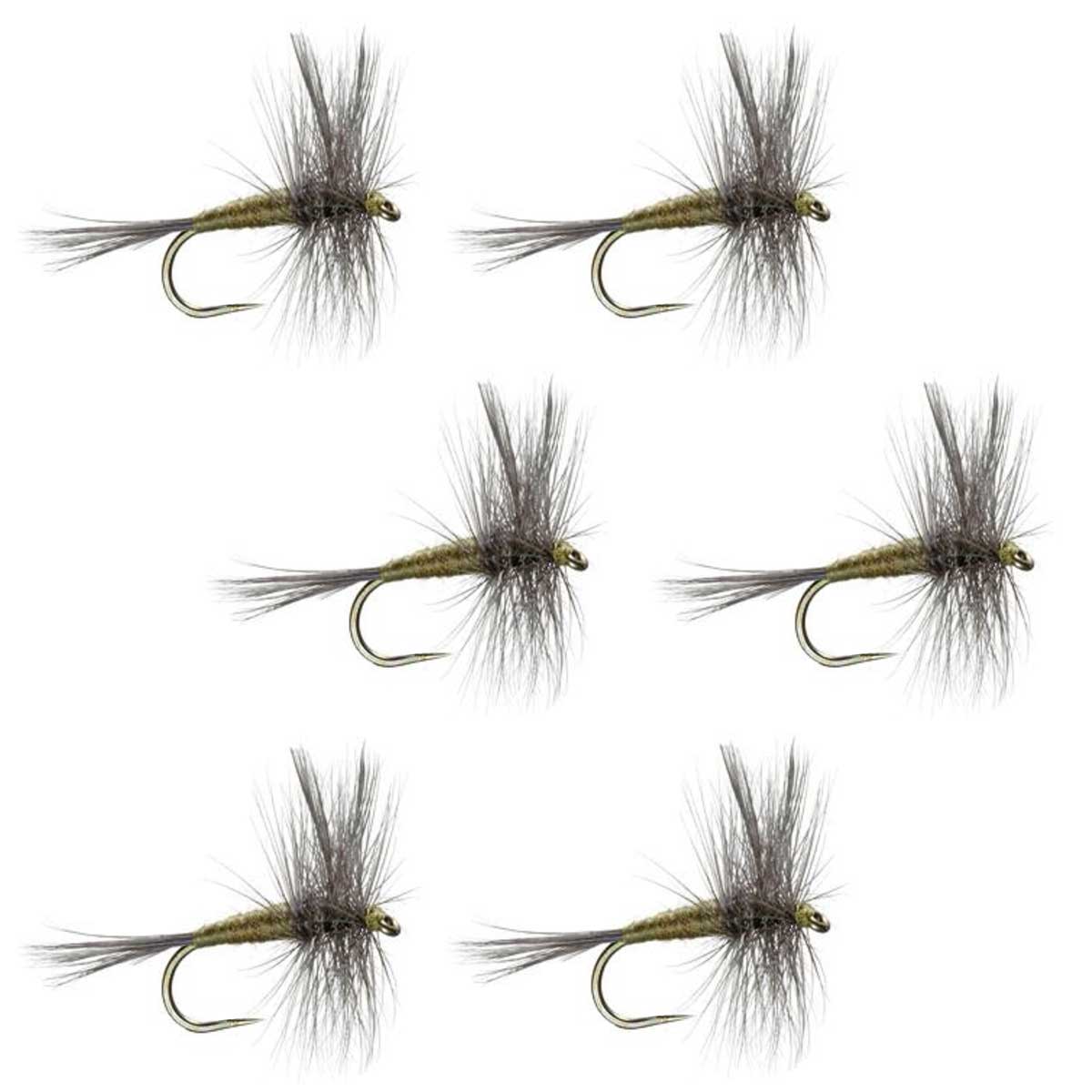 Barbless Blue Winged Olive BWO Trout Dry Fly - Flies Size 14