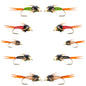 Basics Collection - Bead Copper John Assortment - 10 Flies Sizes 14-18