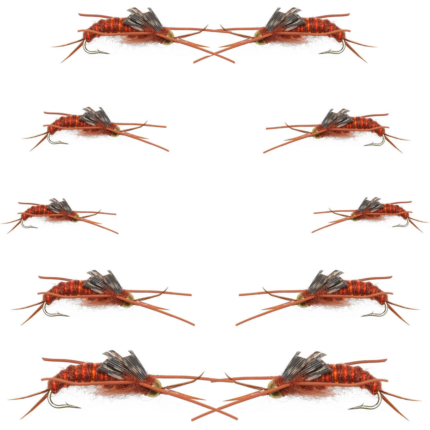 Basics Collection - Kaufmann's Brown Stonefly Kit 10 Flies #Sizes 6-12