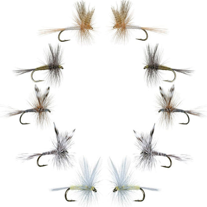 Basics Collection - Classic Dry Fly Assortment - 10 Flies - Sizes 12-16