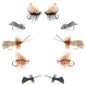 Basics Collection - Caddis Dry Fly Assortment - 10 Flies - Sizes 12-18