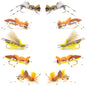 Basics Collection - Foam Hoppers Assortment - 10 Flies - Size 10