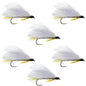 Black Ghost Classic Trout and Bass Streamer Fly - Set of 6 Hook Size 4