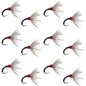 Black Zebra Sakasa Kebari - 12 Tenkara Flies - Size 12