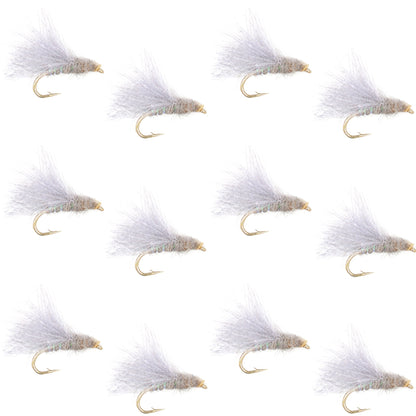 CDC Baetis Emerger BWO Wet Fly Fishing Flies - 1 Dozen Flies Hook Size 20