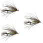 3 Pack Carey Special Soft Hackle Grouse and Olive Wet Fly - Hook Size 10