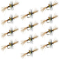 Pale Morning Dun PMD Cripple Mayfly 12 Flies Hook Size 16