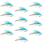Lefty's Deceiver Saltwater Streamer - Blue/White/Grizzly - 12 Flies Size 1/0