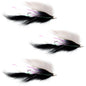Dolly Llama Stinger Streamer Flies - 3 Black and White - Size 4