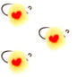 3 Pack Tungsten Bead Tactical Euro Oregon Cheese Jig Egg Barbless Czech Nymph Fly - Size 14