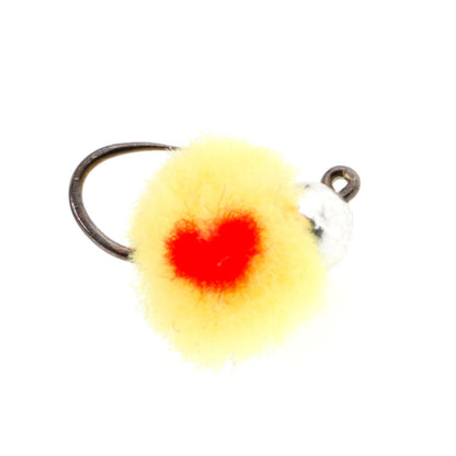 3 Pack Tungsten Bead Tactical Euro Oregon Cheese Jig Egg Barbless Czech Nymph Fly - Size 14
