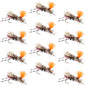 Feth Hopper Pink - Foam Grasshopper Fly Pattern - 12 Flies Hook Size 10
