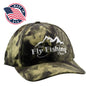 The Fly Fishing Place Logo Cap Low Profile Mossy Oak Break Up Camo USA