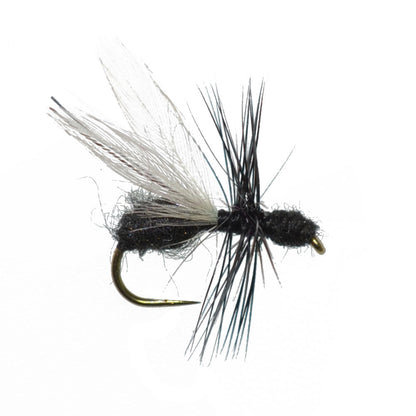 Black Fur Flying Ant Terrestrial Trout Dry Fly - 6 Flies Hook Size 18