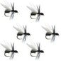 Black Fur Flying Ant Terrestrial Trout Dry Fly - 6 Flies Hook Size 14