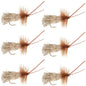 Goddard Caddis Dry Fly - 6 Flies Hook Size 12