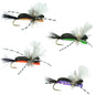 Hippie Stomper Size 14 Sampler - 4 Flies Foam Body Grasshopper Dry Fly