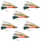 Light Spruce Classic Streamer Flies - Set of 6 - Hook Size 4