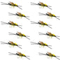 Long Tail Skwala Stone - Squalla Stonefly Dry Fly - 12 Flies Hook Size 10