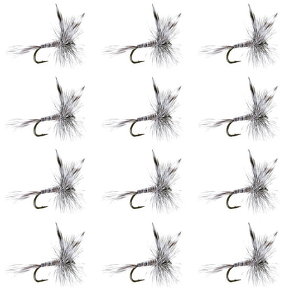 Mosquito Classic Trout Dry Fly Fishing Flies - 1 Dozen Size 10