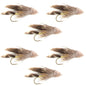 Muddler Minnow Streamer Fly - 6 Flies Size 8
