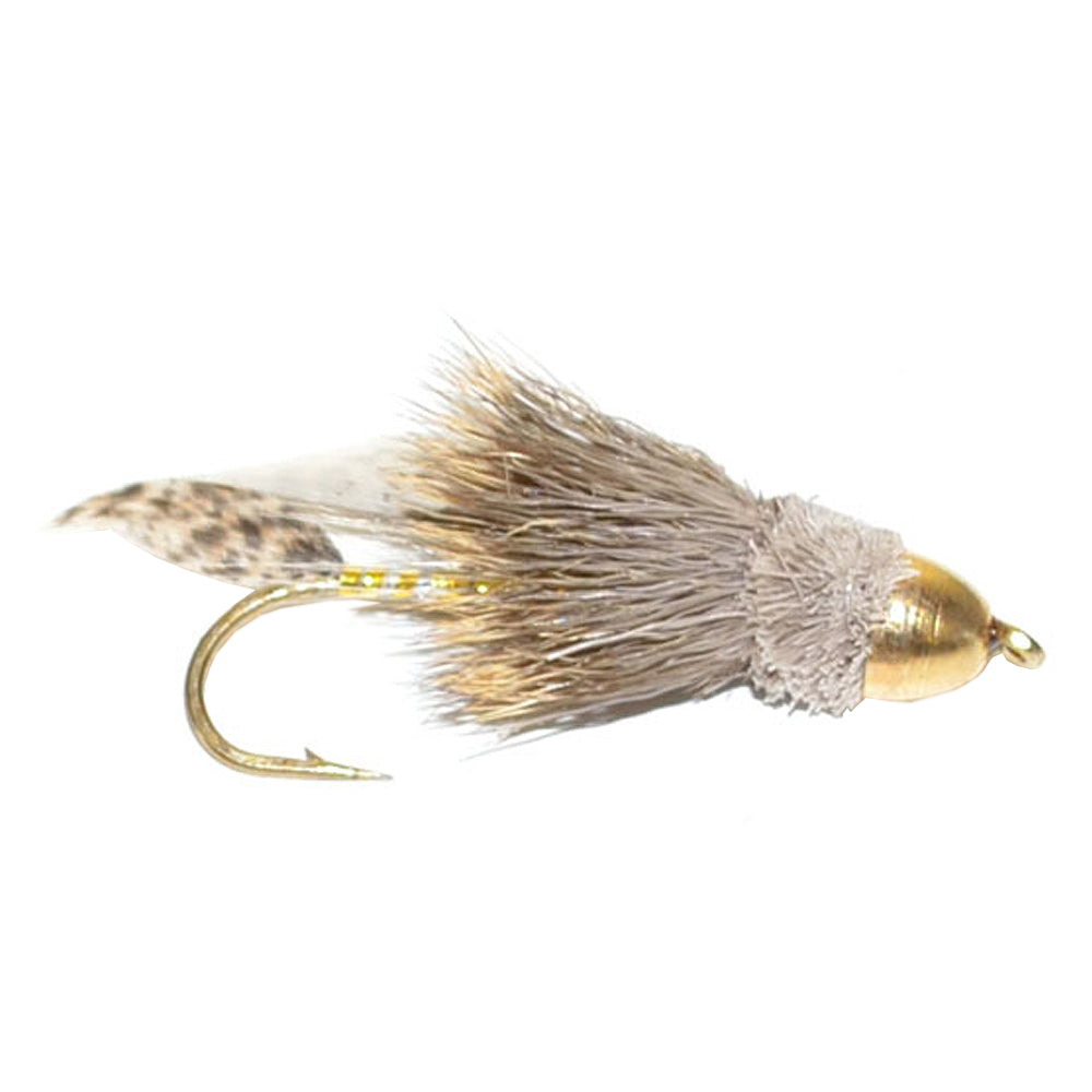 Cone Head Muddler Minnow Trout and Bass Streamer Fly - 6 Flies Size 4