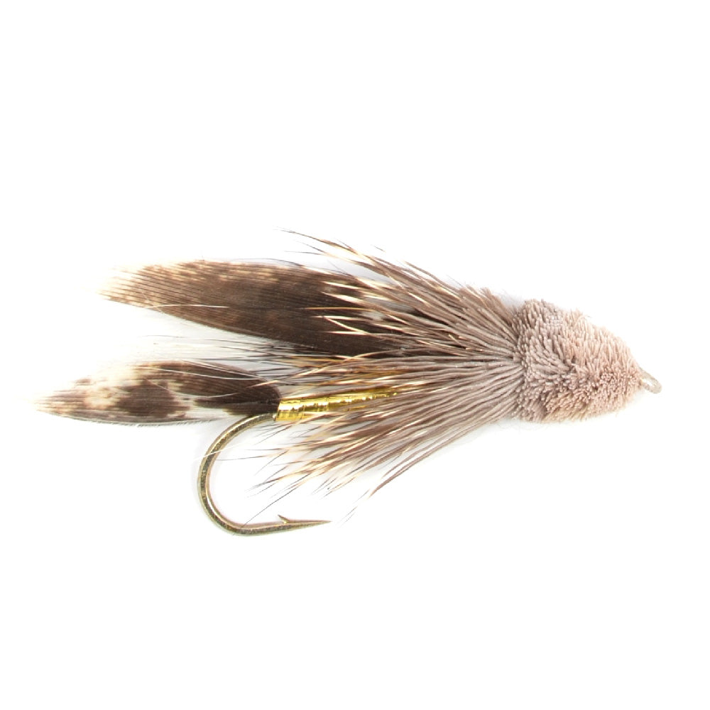 Muddler Minnow Streamer Fishing Fly - 12 Flies Hook Size 12