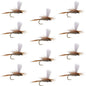 Hares Ear Parachute Classic Dry Fly - 12 Flies Hook Size 18