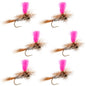 Adams Hi-Viz Parachute Classic Dry Fly - 6 Flies Hook Size 18