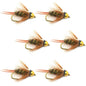 Bead Head Prince Nymph Fly Fishing Flies - Set of 6 Flies Hook Size 12