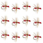 Red Fur Flying Ant Terrestrial Trout Dry Fly - 1 Dozen Flies Hook Size 14
