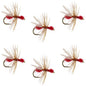 Red Fur Flying Ant Terrestrial Trout Dry Fly - 6 Flies Hook Size 14
