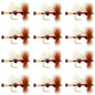 Royal Trude Classic Hair Wing Dry Fly - 1 Dozen Flies Hook Size 10
