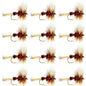 Royal Wulff Classic Trout Dry Fly Fishing Flies - Set of 12 Flies Size 12 - One Dozen
