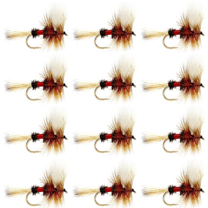 Royal Wulff Classic Trout Dry Fly Fishing Fly -12 Flies Size 14
