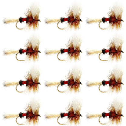 Royal Wulff Classic Trout Dry Fly Fishing Flies - 12 Flies Size 10