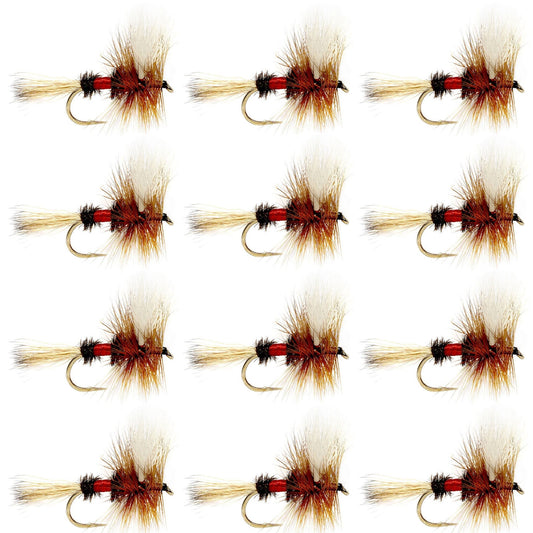 Royal Wulff Classic Trout Dry Fly Fishing Flies - 12 Flies Size 10