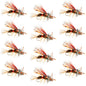 Kaufmann's Royal Crystal Stimulator Rubber Legs Dry Fly - 1 Dozen Flies Hook Size 10