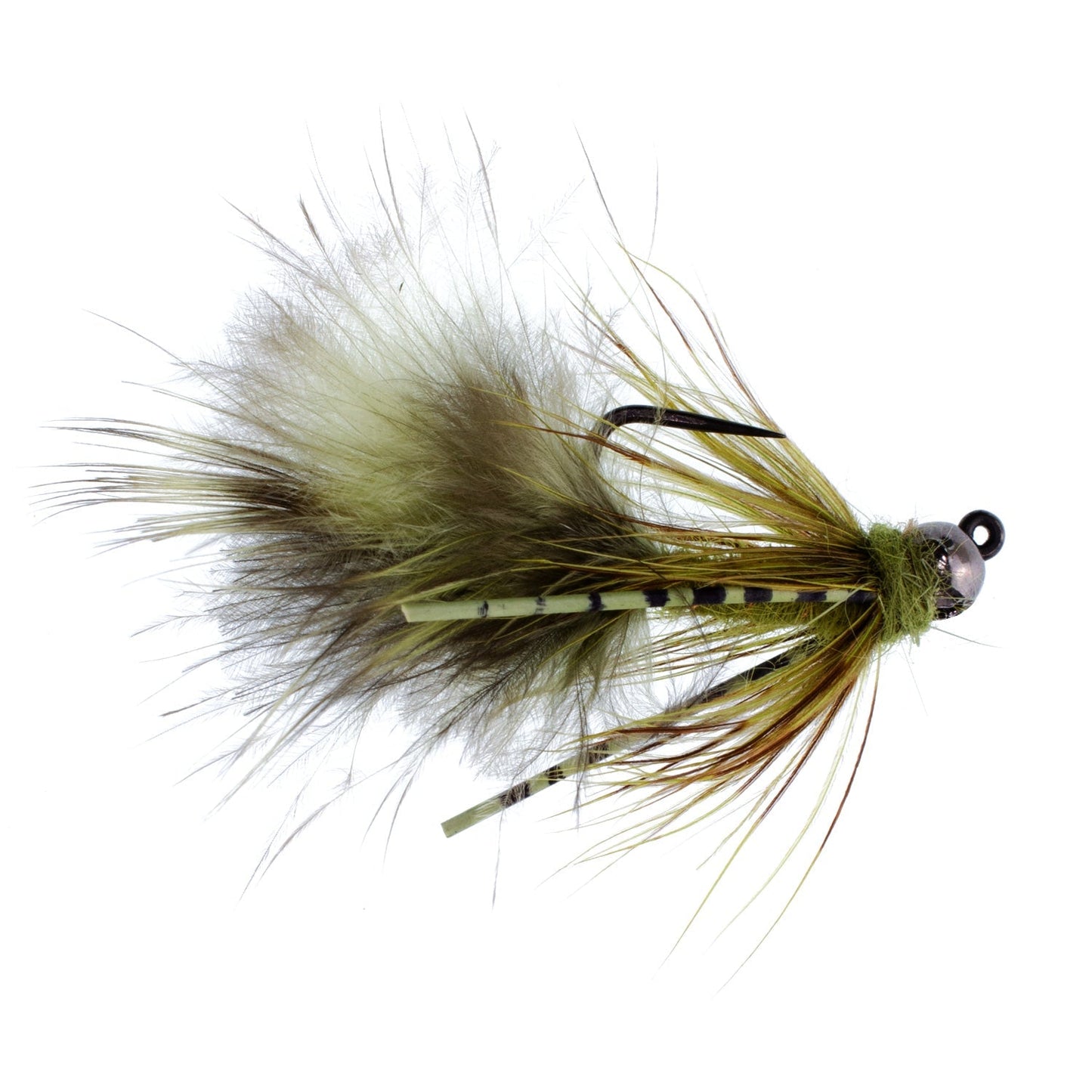 Tungsten Bead Tactical Mini Bugger Euro Nymph Fly - 12 Flies Size 12